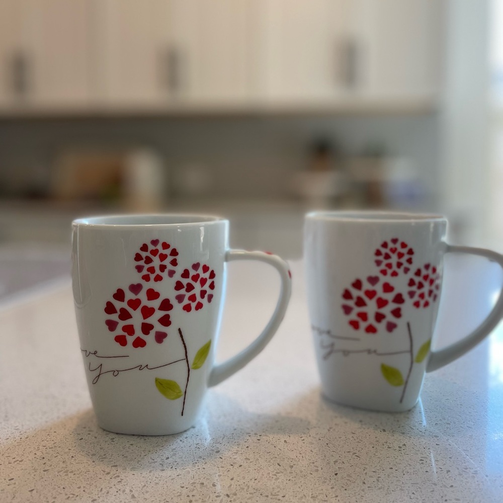 Limited Release Starbucks Valentine’s Day Collector’s Mugs | 2 Coffee Cups